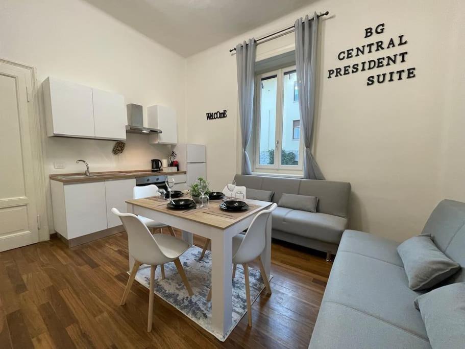 Bg Central President Suite Con Parcheggio - Vista Citta Alta Bergamo Exterior foto