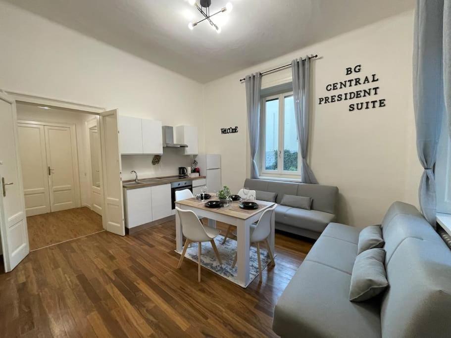 Bg Central President Suite Con Parcheggio - Vista Citta Alta Bergamo Exterior foto