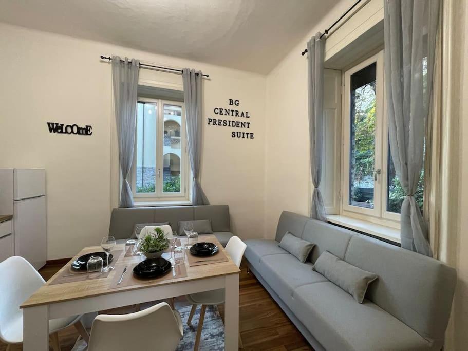 Bg Central President Suite Con Parcheggio - Vista Citta Alta Bergamo Exterior foto